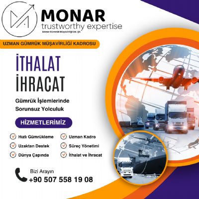 Monar Gümrük Müşavirliği Ltd.Şti.  - 