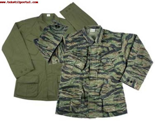 We are a manufacturer and wholesale supplier of military clothing, ballistic vests, boots, helmets, military underwear, military clothing accessories.<br><br>Wholesale order We are a manufacturer of police clothing, a manufacturer of gendarmerie clothing, a manufacturer of camouflage military clothing, a manufacturer of military training clothing, a manufacturer of military clothing accessories, a manufacturer of military backpacks and a wholesale supplier.<br><br>
Soldier Uniforms manufacturer, Soldier training clothes manufacturer, Soldier camouflage clothes manufacturer, Military camouflage clothes manufacturer, Soldier camouflage coat manufacturer, Soldier camouflage vest manufacturer, Soldier assault vests manufacturer, Soldier Balistic vest manufacturer, Soldier bulletproof vest manufacturer, Soldier camouflage poncho manufacturer, Camouflage military ponchos manufacturer, Military underwear manufacturer, Military thermal underwear manufacturer, Military socks manufacturer, Military bed linens manufacturer, Military hats manufacturer, Military cap manufacturer, Military ski masks manufacturer, Military gloves manufacturer, Commando beret manufacturer, Military berets manufacturer, Military bosnia beret manufacturer, Military helmets manufacturer, Metal military helmets manufacturer, Bulletproof military helmet manufacturer, Military bandoliers manufacturer, Military backpacks manufacturer, Military boots manufacturer, Military boots manufacturer, Military camping tents manufacturer, Military Camouflage covers manufacturer, Military cafeteria tents manufacturer and we are the supplier