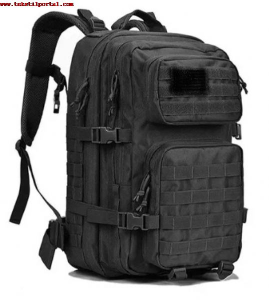 We are wholesale Military backpacks manufacturer, Backpacks wholesaler, Backpacks exporter<br><br>Attention to those looking for a manufacturer of Military Backpacks, those ordering wholesale Military Backpacks, and those looking for a Camouflage Backpack manufacturer!<br><br>
Active Military Clothing Manufacturer in Turkey, and Military Textile Products Manufacturer Our company is a supplier of Military Backpacks to the Turkish Army, and produces Military Backpacks in accordance with the standards of Nato countries, We are a supplier of Military textile products. <br><br>Your wholesale orders of Military Backpacks, For your Wholesale Commando military backpacks orders, Wholesale military snow backpacks orders, Wholesale Camouflage Backpacks orders, Wholesale Mountaineer backpacks, Wholesale Refugee backpacks, Wholesale Sportsman backpacks orders, Wholesale search and rescue backpacks orders, Red Crescent backpacks, Earthquake You can call us for your orders of backpacks, disaster backpacks, Red Cross backpacks, outdoor backpacks, camper backpacks, hunter backpacks, scout backpacks.